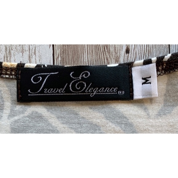 Travel Elegance animal print mid sleeve blouse - Picture 4 of 4